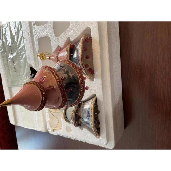 Thomas Kinkade Bone China Christmas Ornaments set of 3 - Picture 2 of 8